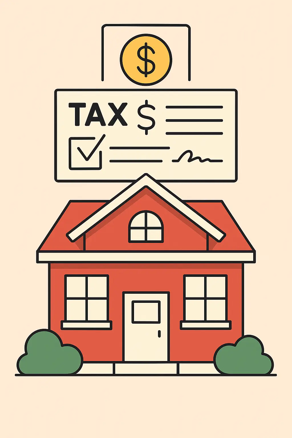 Illustration of capital gains tax exclusion for homeowners selling a home at a profit.