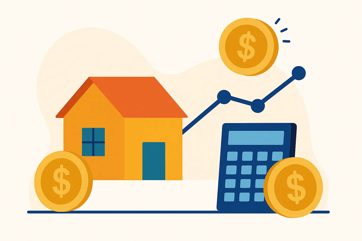 Image expressing the process of home refinancing.
