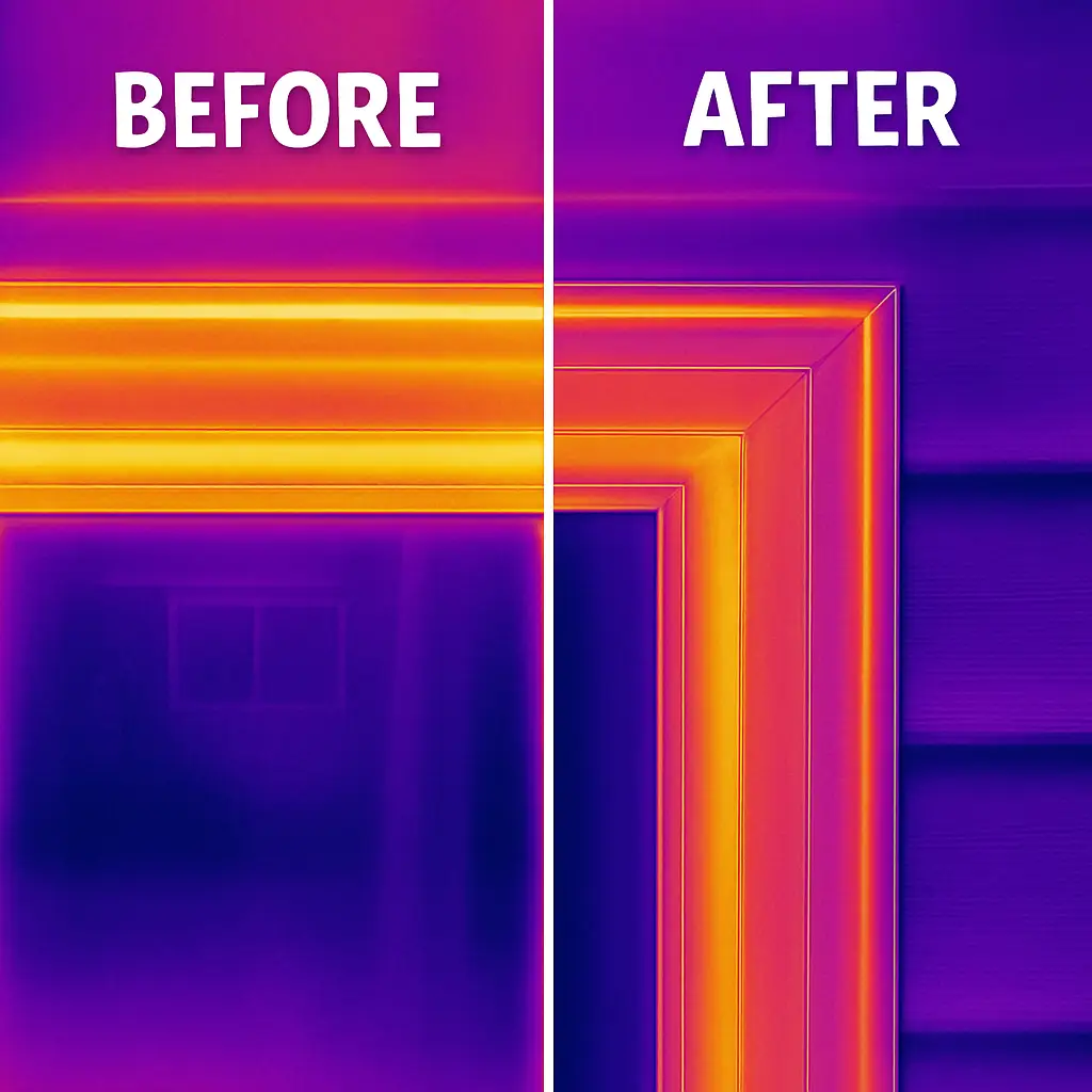 window_sealing DIY home repairs before and after window resealing